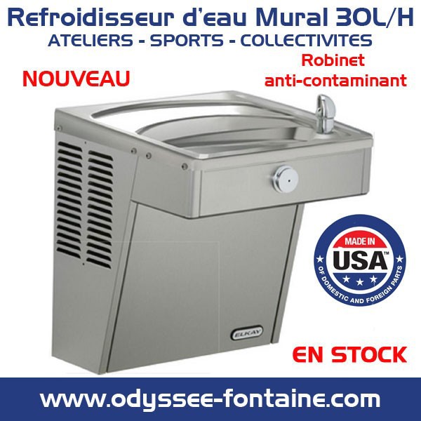 Fontaine A Eau Murale 30lh Inox Anti Vandalisme